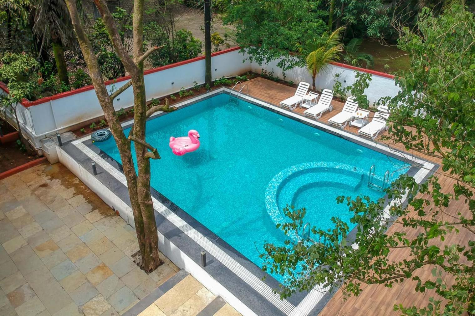 The Grey Medley By Stayvista With Mediterranean Interiors, Swimming Pool, Jacuzzi, Projector & A Lush Lawn With Gazebo Lonavala Exterior foto
